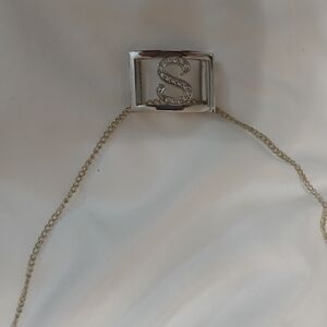 Elegant Silver Initial Bracelet